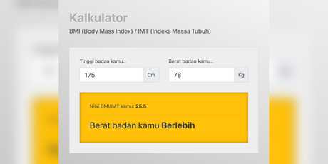 Membuat kalkulator untuk menghitung indeks massa tubuh